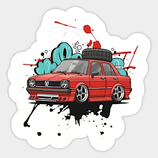 Customized Classic Cars Sticker